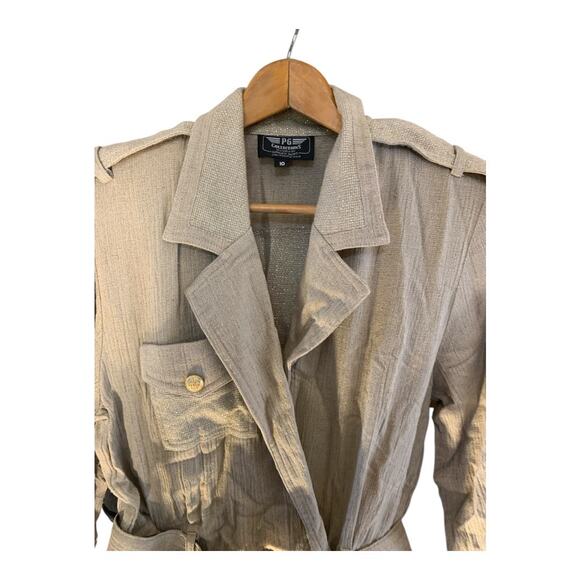 PG Collections Women's 3/4 Sleeve Hemp Romper - Picture 2 of 6